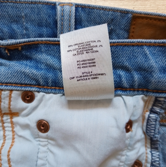 Denim Forum Aritzia Women's The '50s Arlo Short Hi-Rise Medium Wash Denim Shorts - Picture 15 of 16